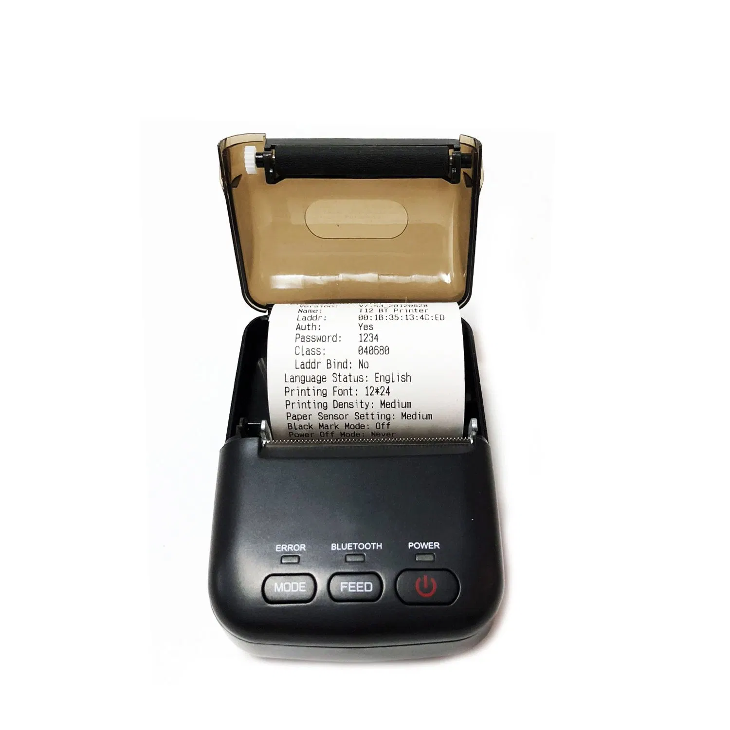 La tecnología inalámbrica Bluetooth portátiles Impresora de etiquetas térmicas para Restaurante Oficina CHC-T12BT