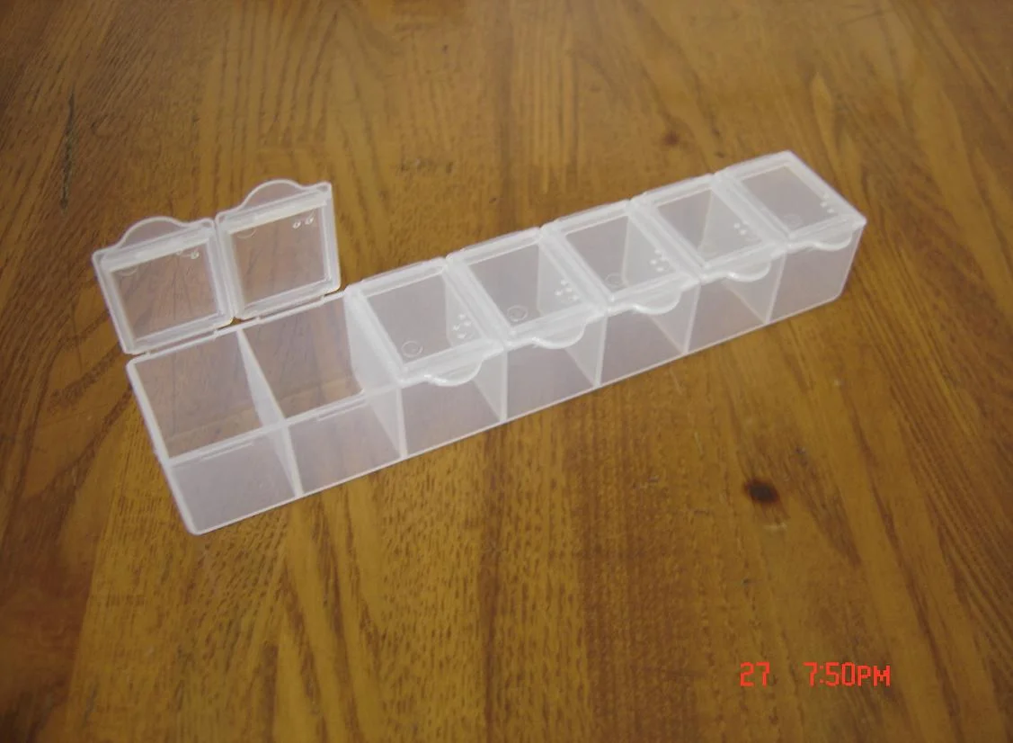 Medical Plastic Pill Box 7 Compartments Pill Box