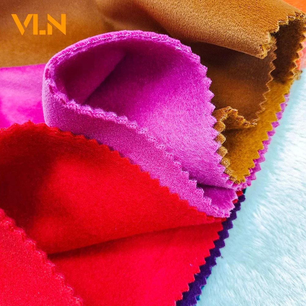 New Arrival 100%Polyester Mosha Velvet Plain Dyed with The Same Color Backing No Hair Direction Home Textile Furniture Upholstery Sofa Curtain Fabric 0419-2