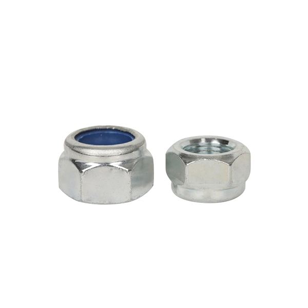 Made in China Zinc Plated Hex Nut Nylon Insert Locking Nut