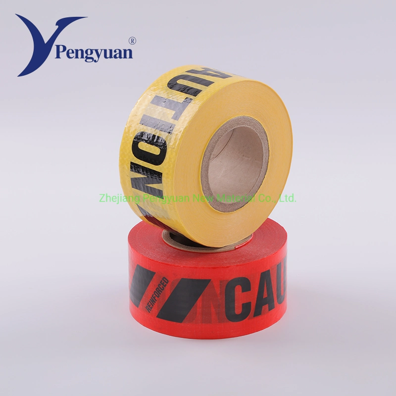 Printed PE Woven Fabric Laminated PE Caution Tape Traffic Barrier Tape