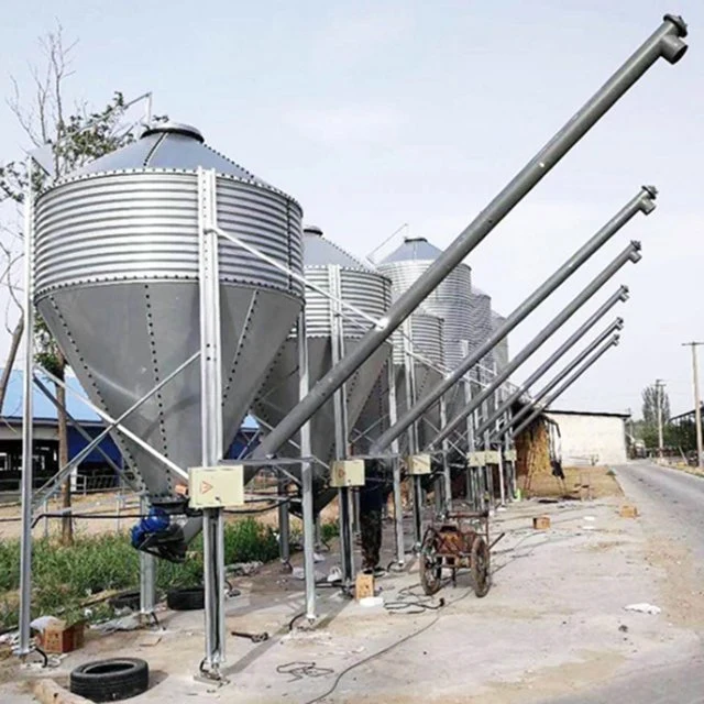 Customized Steel Farm Chicken Pig Animal Poultry Feed Silo Bin