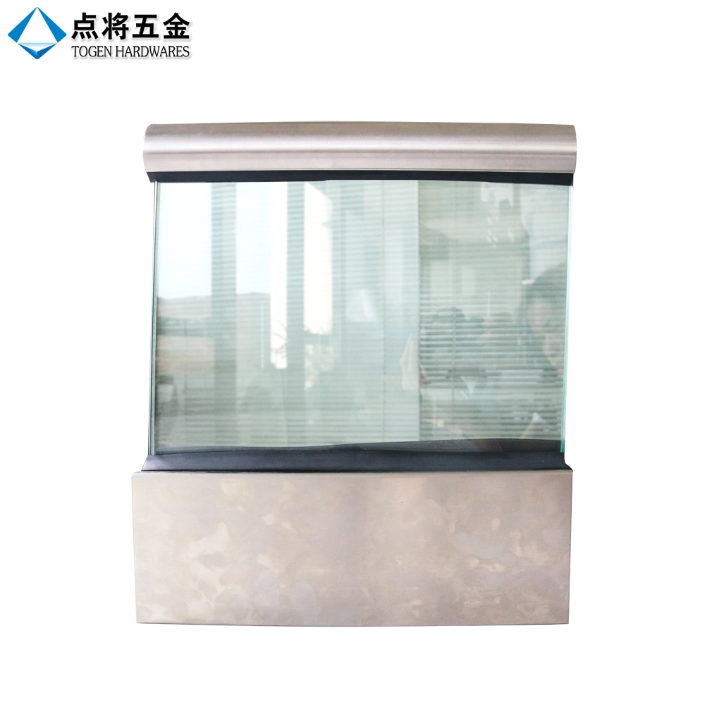 L'aluminium u système de base courante du caisson de nettoyage pour verre 10-15mm