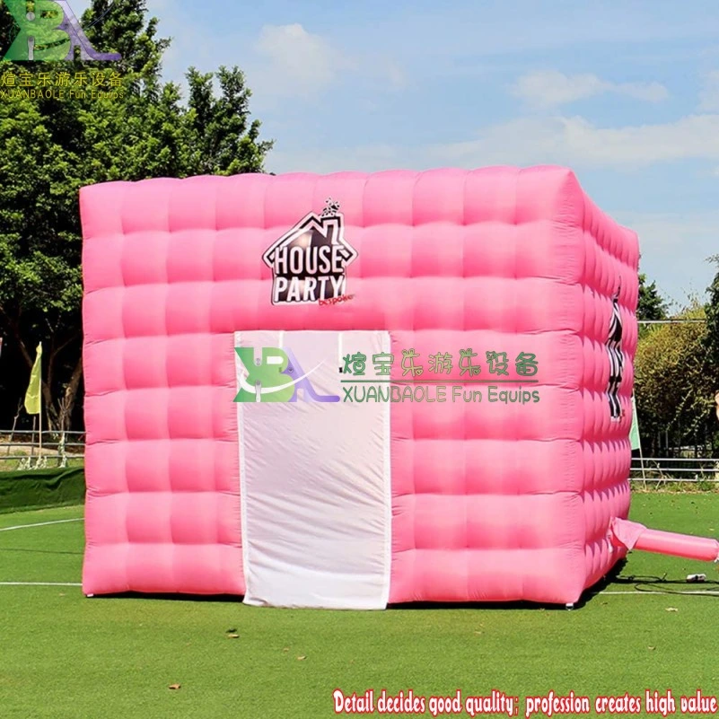 3m X 3m X 3m Standard Size Lighting Photo Booth Inflatable LED Wedding Photo Booth /Enclosure Tent Inflatable Cabin Booth