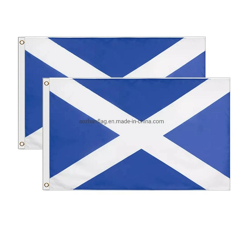 High quality/High cost performance  Printed Hanging Polyester Fabric Custom 3X5FT National Scotland Flag