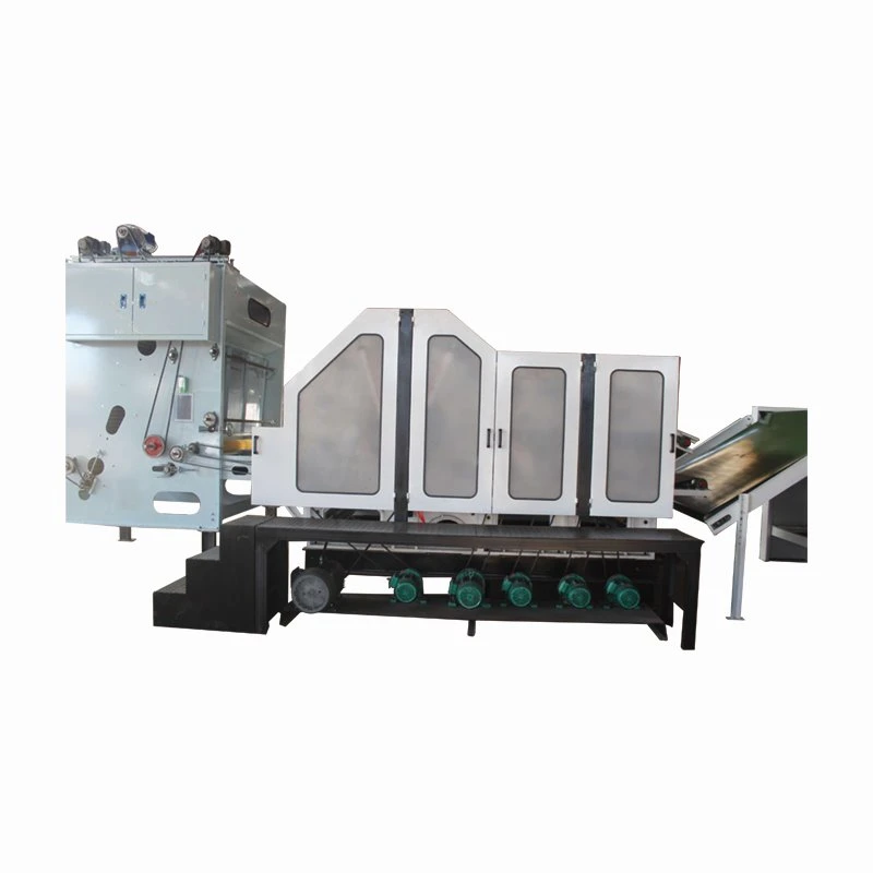 Sheep Wool Non-Woven Carding Machine for Need Punching Machine Parts Single Cylinder Double Doffer