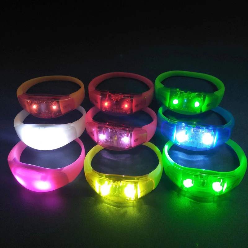 New Style Customized Logo Silicone LED Bracelet Wristband for Events