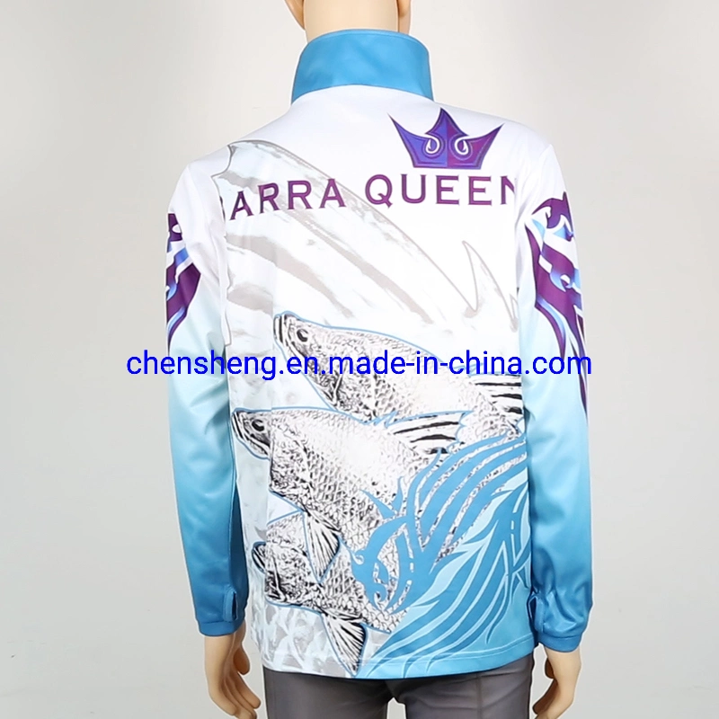 Professional Sublimation Custom Made Fishing Jersey, Long Sleeve Fishing Shirts