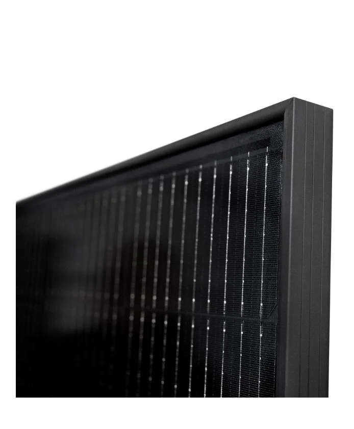 Media celda Solar Panel 410 W Full Black Half Cell PERC Mono PV Solar Panel para uso doméstico e industrial Con panel del sistema de energía