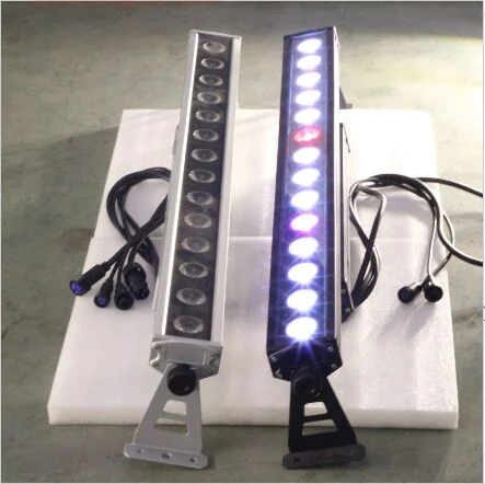 Colorful Wholesale/Supplier Single Point Dyeing Effect RGB 3 in 1 14PCS Wall Washer Bar Light