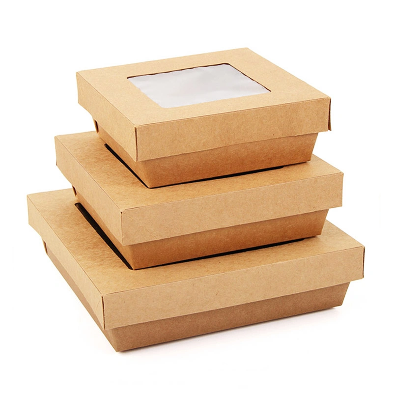 Biodegradable Disposable Microwave Takeaway Take out 3 Compartment Paper Fast Food Packaging to Go Containers Lunch Box
