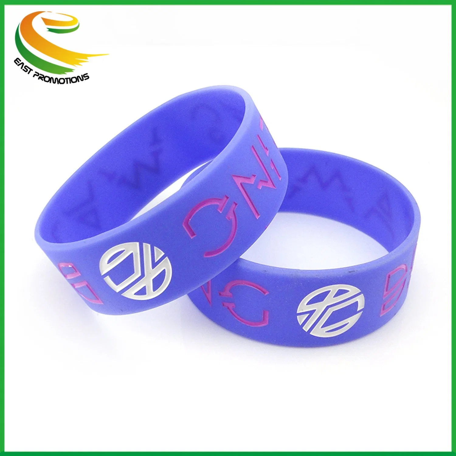 New Product Sport Emoji Glow in The Dark Custom Engraved Wedding Wrist Band Festival Wristband Bangle Charm Silicon Bracelet