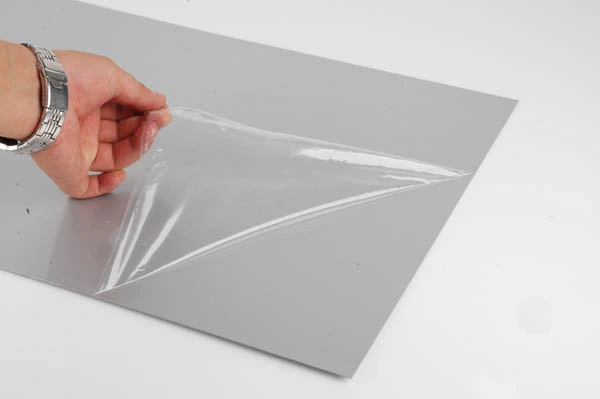 Película de plástico para perfiles de aluminio con protección de PE transparente