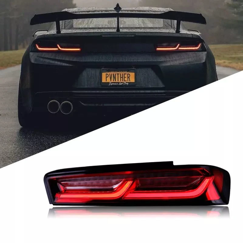 Manufacturer for Car Tail Lamp for Camaro Taillight 2016 2017 for Camaro Back Lamp with Moving Signal+DRL+ Reverse light Auto Lamp