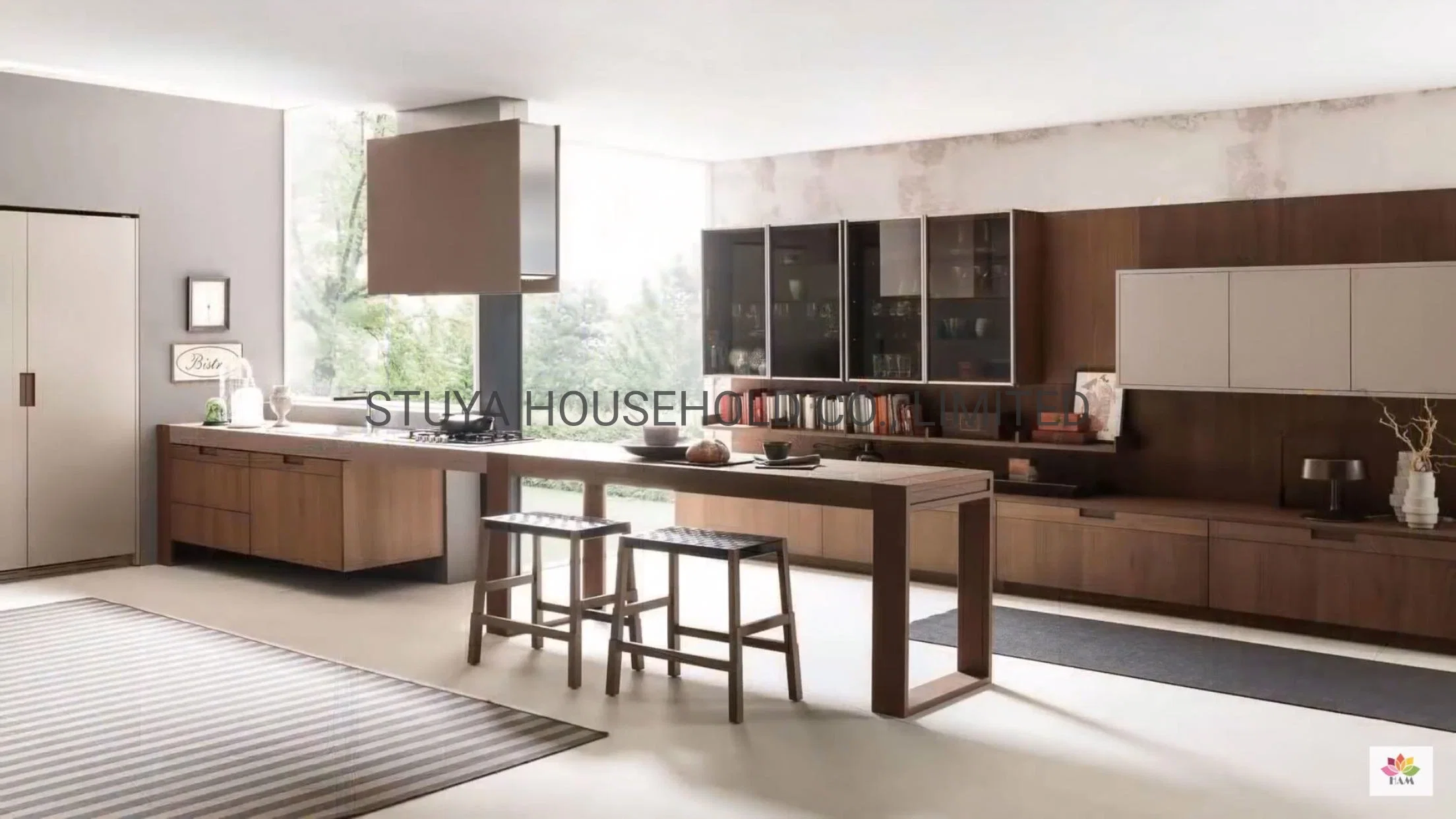 Modern Style Simple Design Home Furniture Melamine Kitchen Cabinet