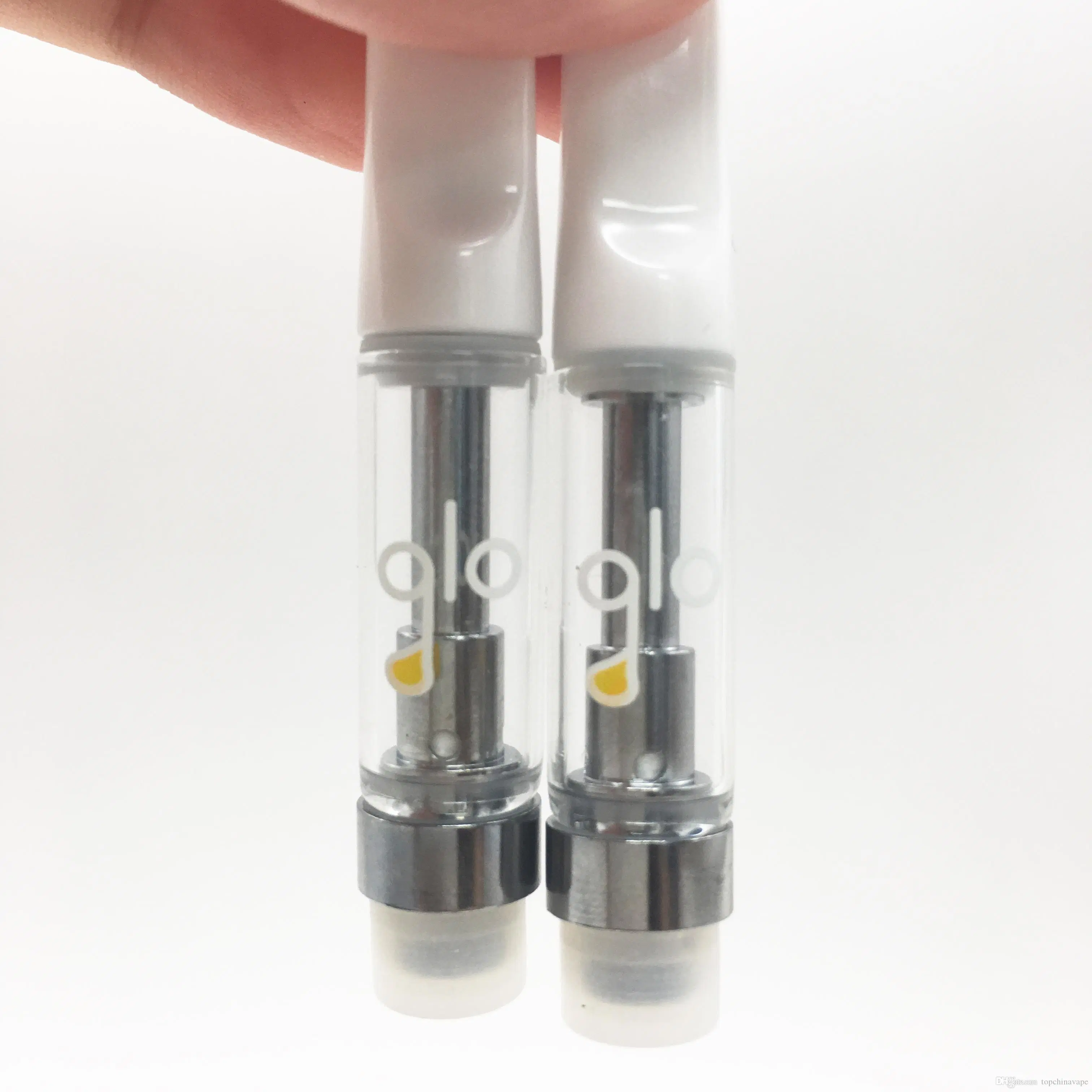 Ceramic Coil Ceramic Tips 20 Strains with Display Box 0.8ml 1.0ml Reflective Glo Vape Cartridges