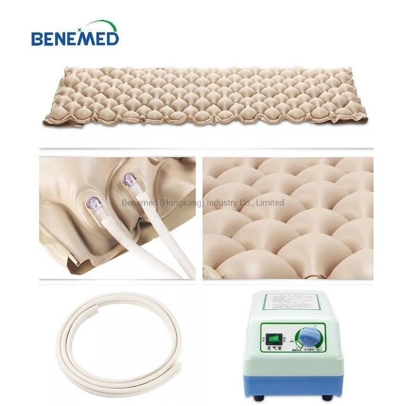 PVC Material Air Inflation Bubble Mattress Anti Decubitus