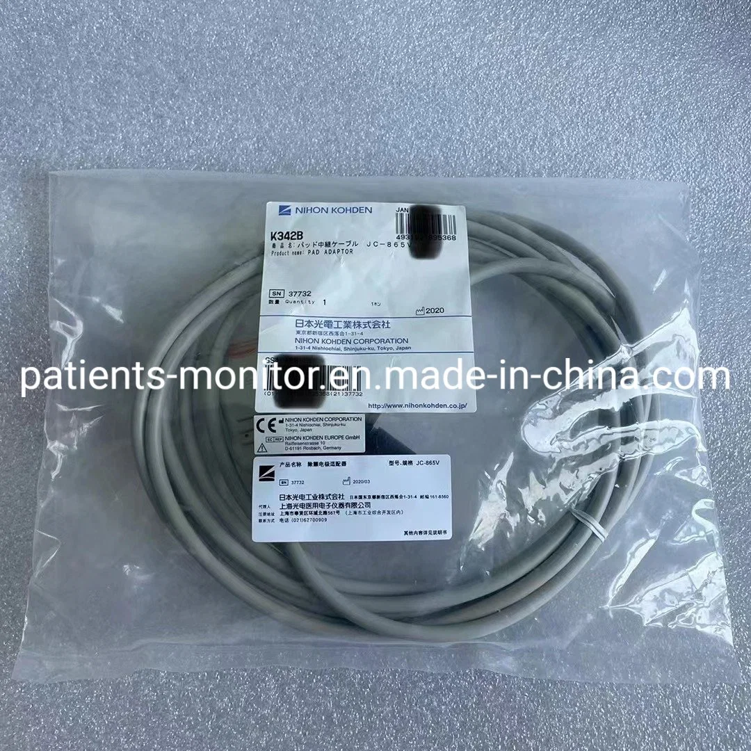 Nihon Kohden K342b / Jc-865V Defibrillator Pad Adaptor Cable