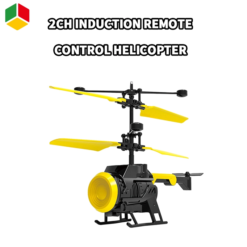 QS OEM Children Outdoors 2 Channel External Infrared Gesture Remote Sensing Mini RC Gyro Helicopter Toys