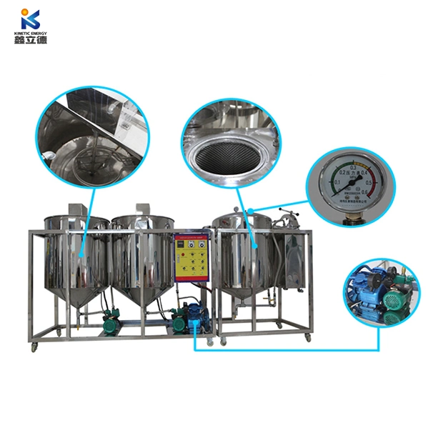 Palm Kernel Sunflower Groundnut Soybean Crude Oil Refinery Equipment