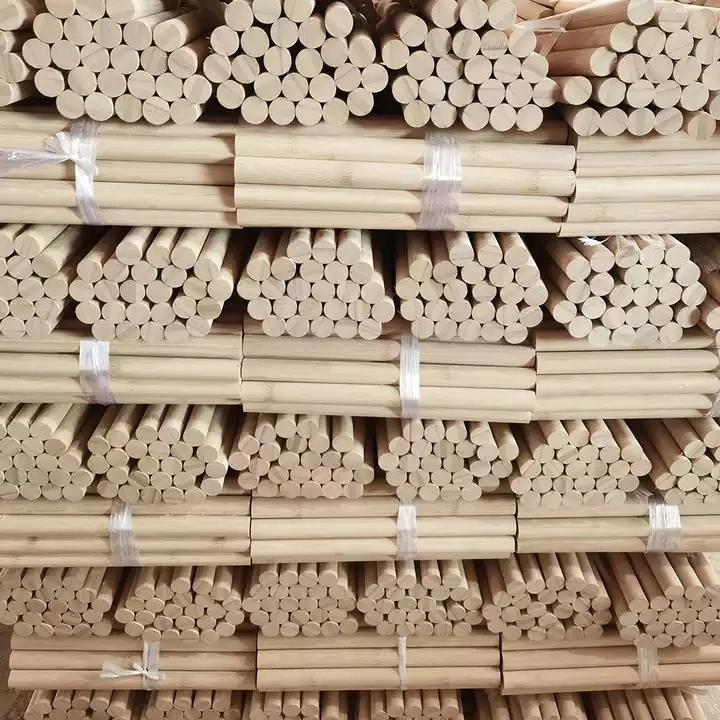 Grossista para construção de DIY Bamboo Round Pole Round Bamboo Raw Material Stick