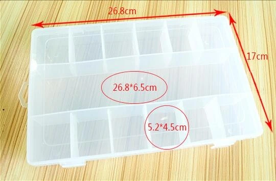 Caixa de plástico de embalagem em PP com 13 grelhas de grandes dimensões