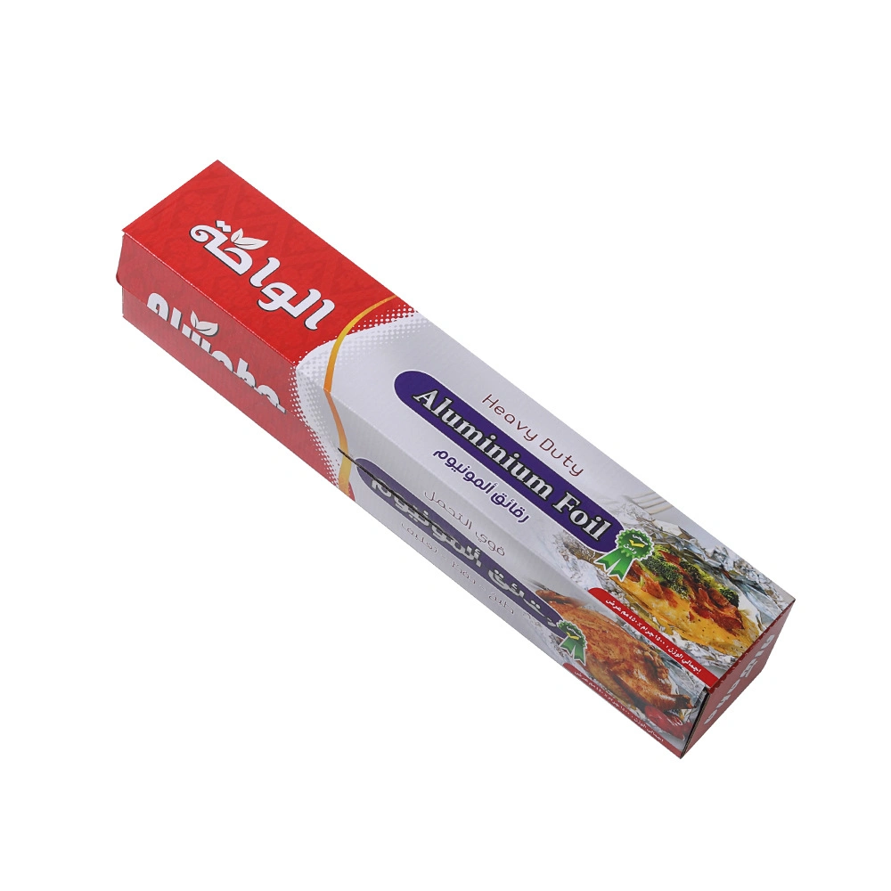 Custom Special Food Aluminium Foil Packaging Carton Box Safe Food Preservative Fresh Film Packing Box Storage Paper Box