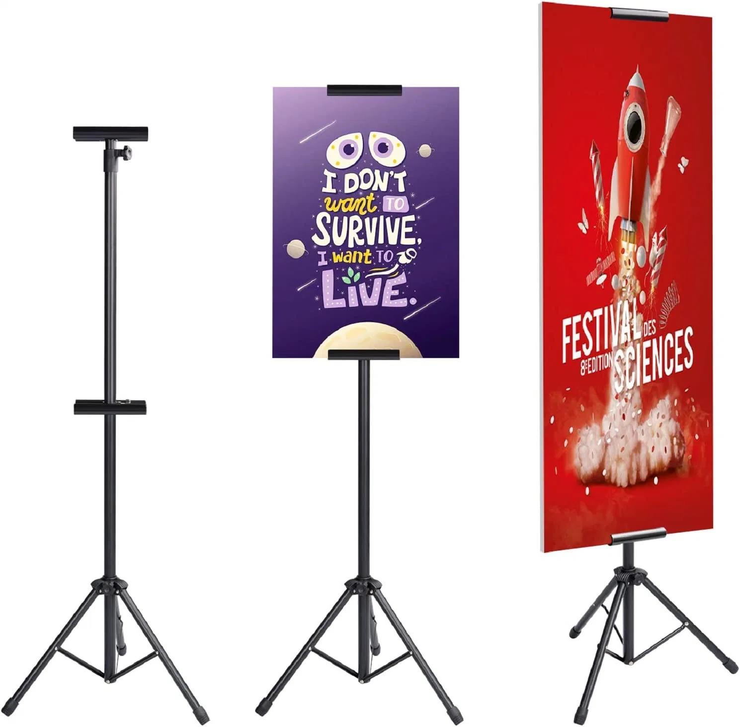 Floor Poster Board Holder Poster Display Stand Retractable Banner Stand Outdoor Sign Holder