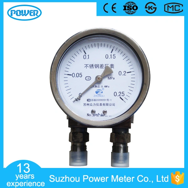 4inch-100mm All Stainless Steel Case Low Static Pressure Differential Pressure Gauge