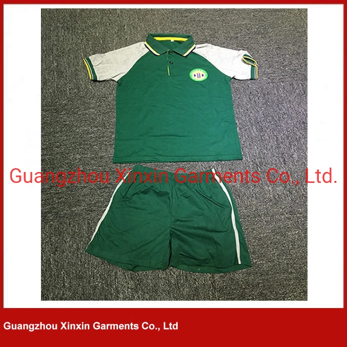 Manufacture Good Quality School Garment with Your Own Logo Printing Embroidery (U33)