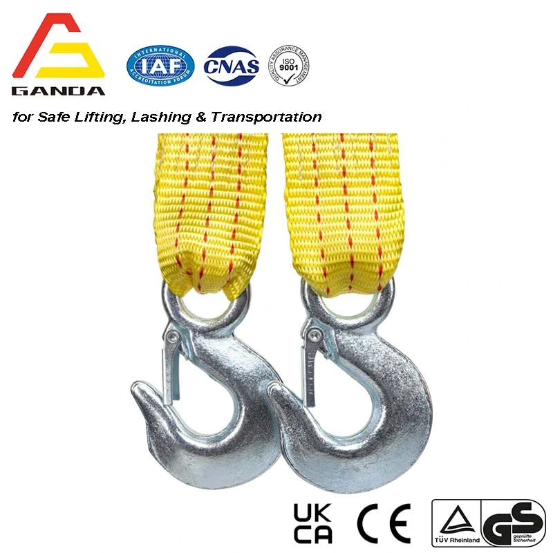 Tow Strap Heavy Duty with Hooks 2&rdquor; X20&rsquor; 15, 000lb Recovery Strap 6, 8 Tons Towing Strap with Safety Hooks Polyester