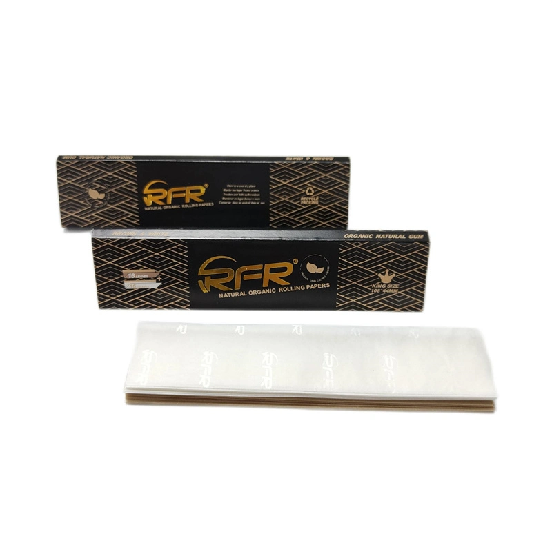 High quality/High cost performance  Low MOQ Original Rfr King Size Hot Stamping Black Smoking Rolling Papers