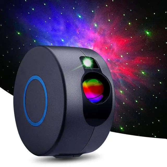 Laser Galaxy Starry Sky Star Projector Lamp LED Night Light Ocean Water Wave Colorful Nebula Bedroom Lights