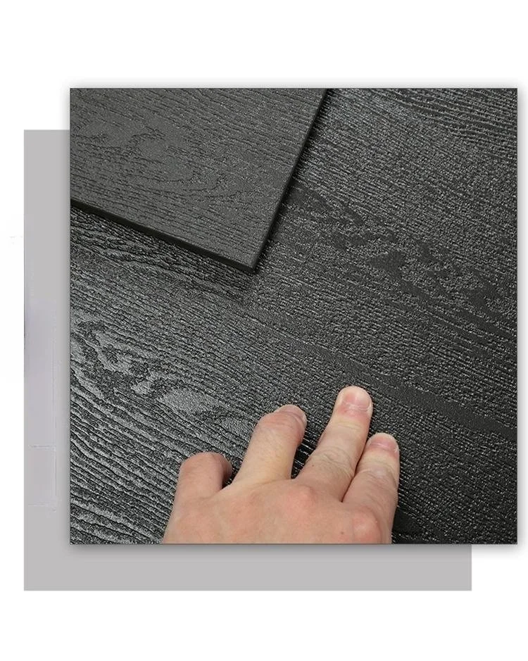 Black 3D Inkjet Rustic Porcelain Wood Tile Flooring Ceramic Wood Tile for Sale