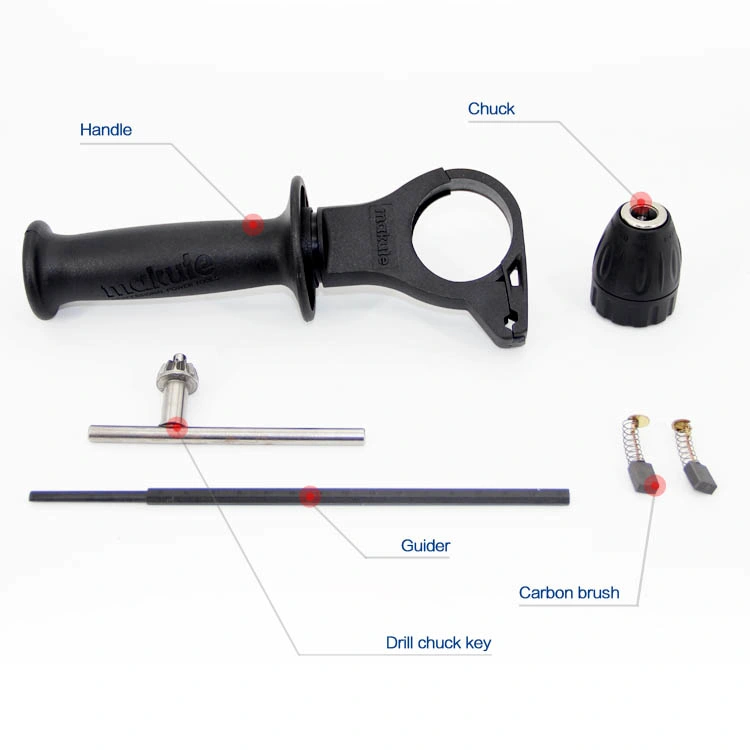 550W 10mm d'outils d'alimentation électrique perceuse avec mandrin sans clé (ED009)