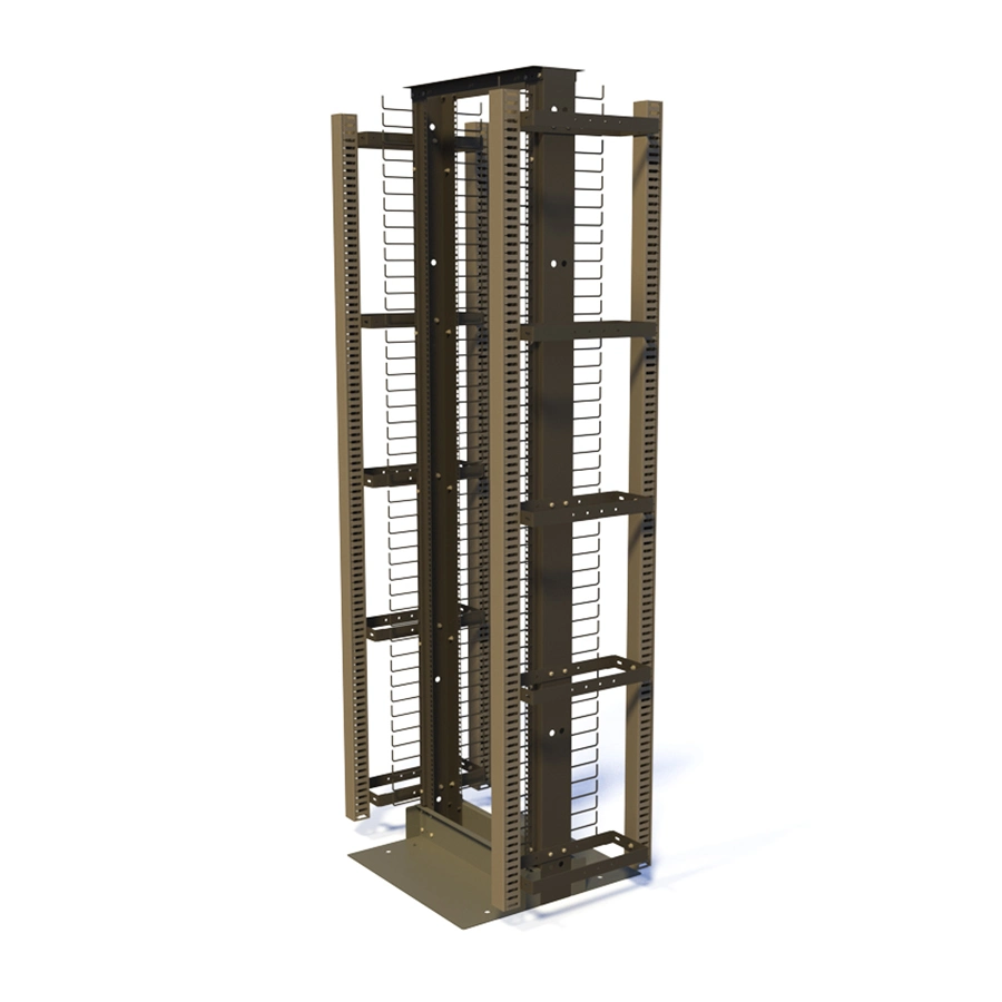 19 Inch 2 Post Open Network Rack for Cabling