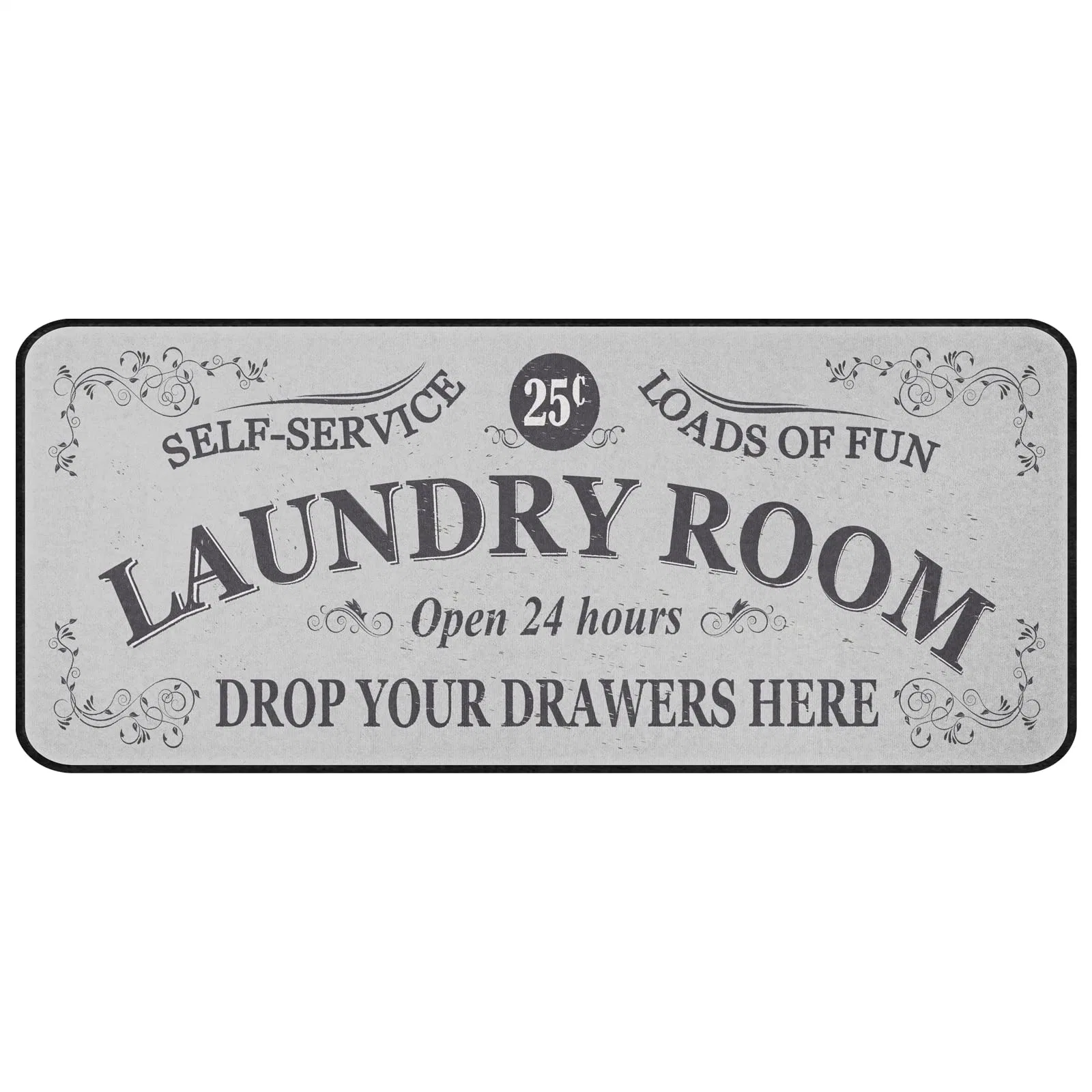 20X47inch Non Slip Laundry Mats Mudroom Laundromat Runner Farmhouse Kitchen Floor Mat Bathroom Laundry Room Decor Accessories