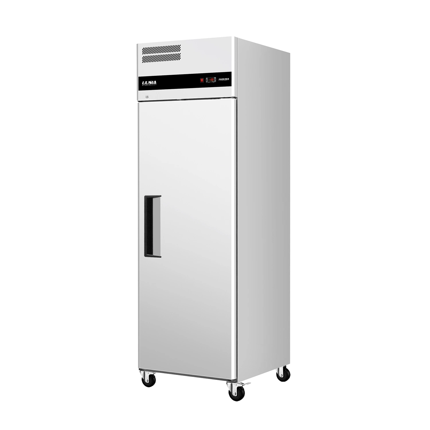 2023 Refrigerador Comercial de Acero Inoxidable con Descongelamiento Automático, Frigorífico Vertical de Pie con Montaje Superior, Congelador de Puerta Individual para Cocina - Fabricante