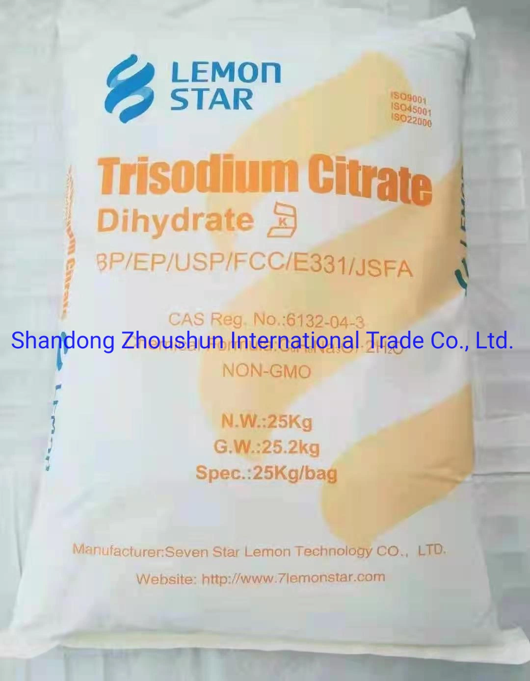 Hot Sale in Russia Market Trisodium Citrate Dihydrate Price Used as Food Additive White Crystal Powder Tsc HS 29181500