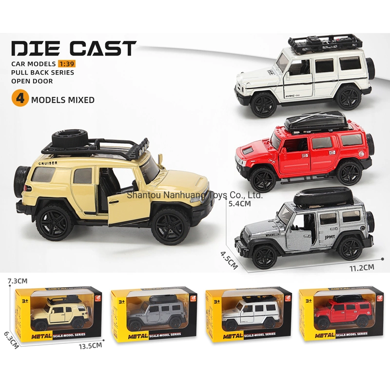 1: 39 Scale Die Cast Model Car Pull Back Car for Exhibition