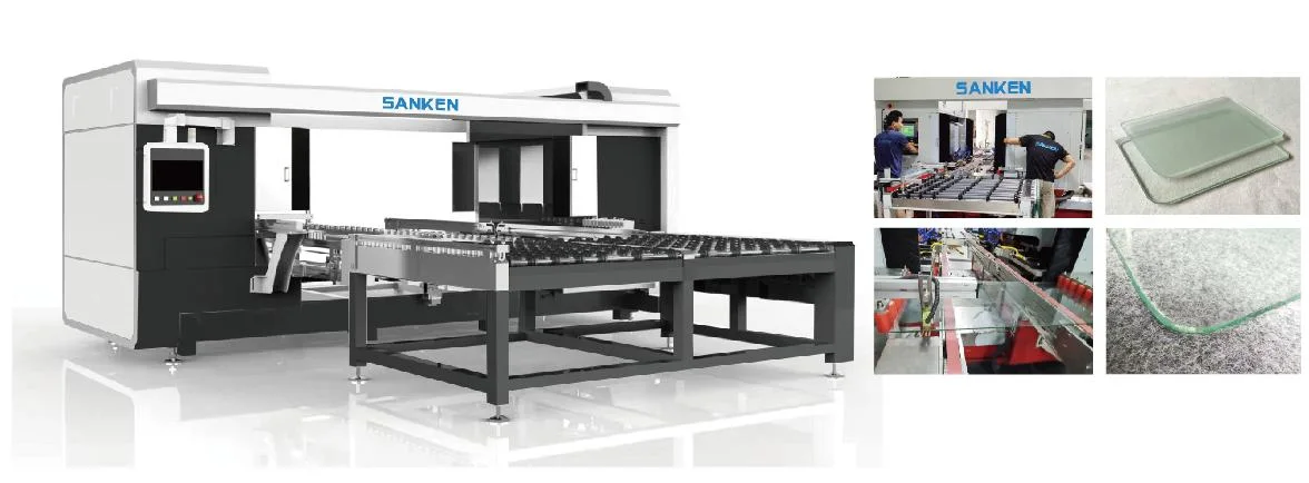 Sanken Glass Corner máquina de pulido Hardening Glass Corner Doble esmerilado Máquina