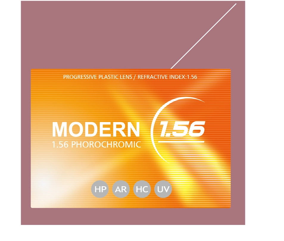 1.56 Photobrown progresivas lentes de plástico HC