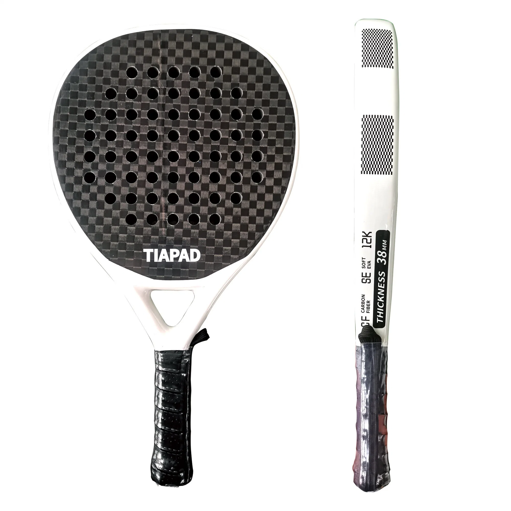 Diamond/Teardrop/Round Shape Logo personalizado Paleta de carbono/raqueta de tenis de pádel