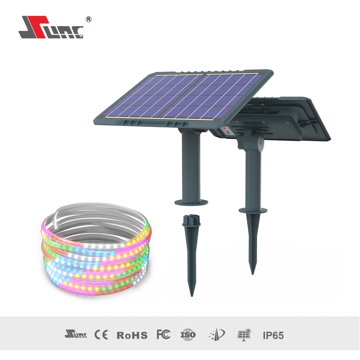 SMD5050 a Level Polycrystalline Silicon Solar LED Strip Lights with Remote