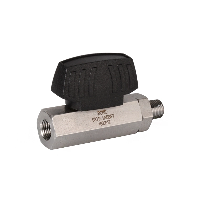 Stainless Steel 1000psi Male to Female Thread Hex Bar Stock Ball Valve