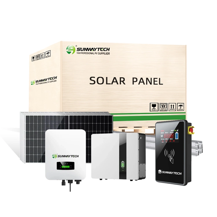 Sunway 3.5 kw All-in-One نظام الطاقة الشمسية الهجين المتكامل المنتجات الطاقة الكاملة بنوك لأنظمة الاستخدام المنزلي مع شاحن EV