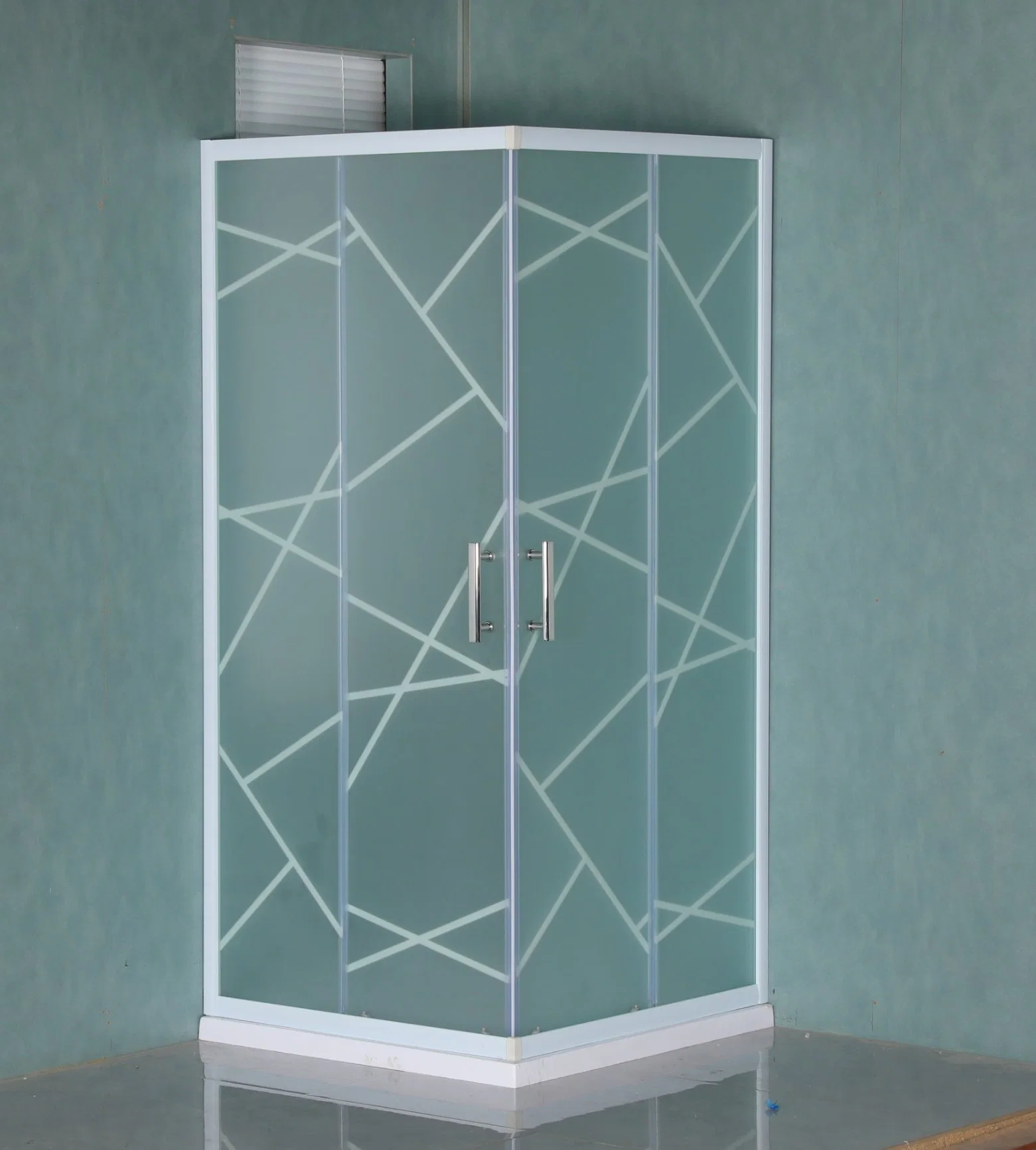 Simple Design Bathroom Shower Enclosure 6mm Glass Sliding Tempered Glass Shower Room