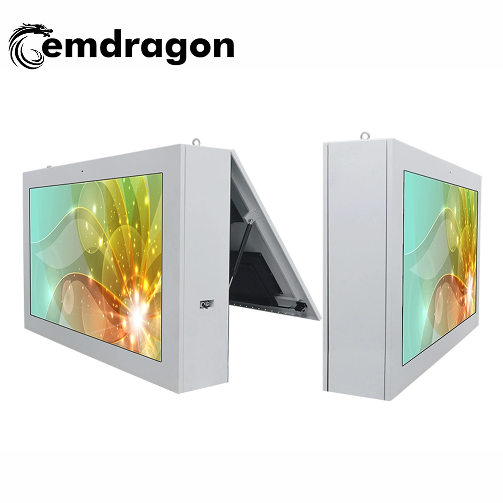 Air-Cooled Horizontal Screen Wall Hanging Outdoor Advertising Machine 65 Inch Indoor Ad Screen LED Digital Signage Promotional Advertising Player