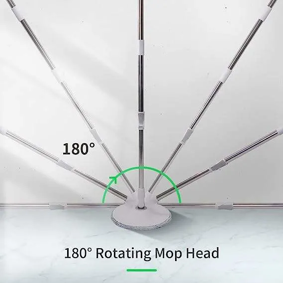 360 Eimer und Mopp Rundputzschwamm aus PVA-Mikrofaser-Baumwolle Sprühen Sie Magic Flat Floor Spin Mop