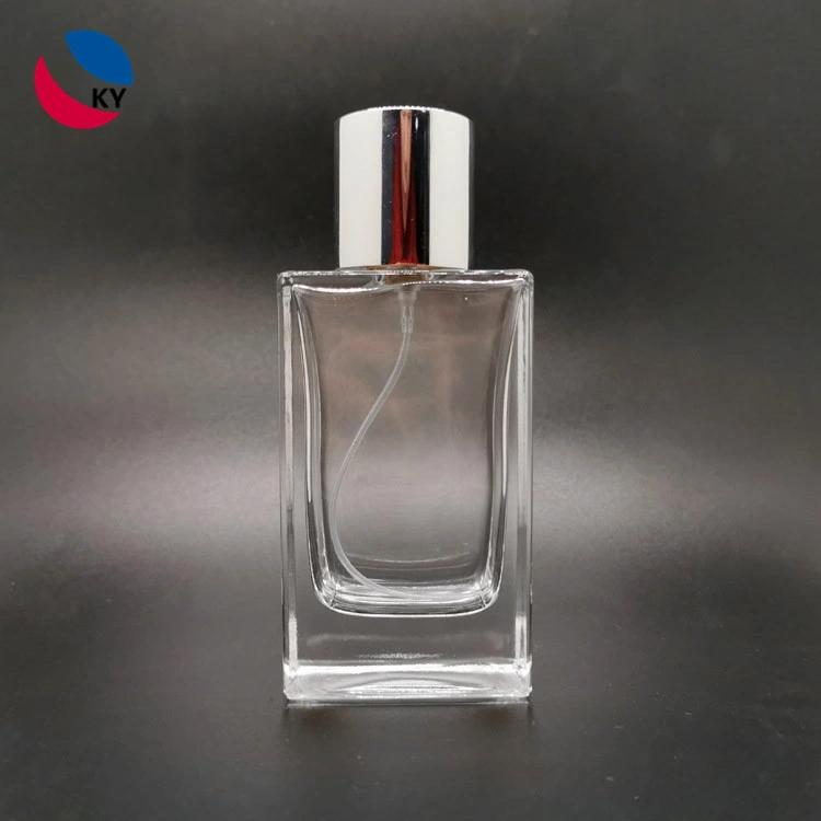 Ancy Wholesale/Supplier Empty Rectangle Flacon Parfum 30ml 50ml 80ml 100ml Packaging Perfume Spray Glass Bottles